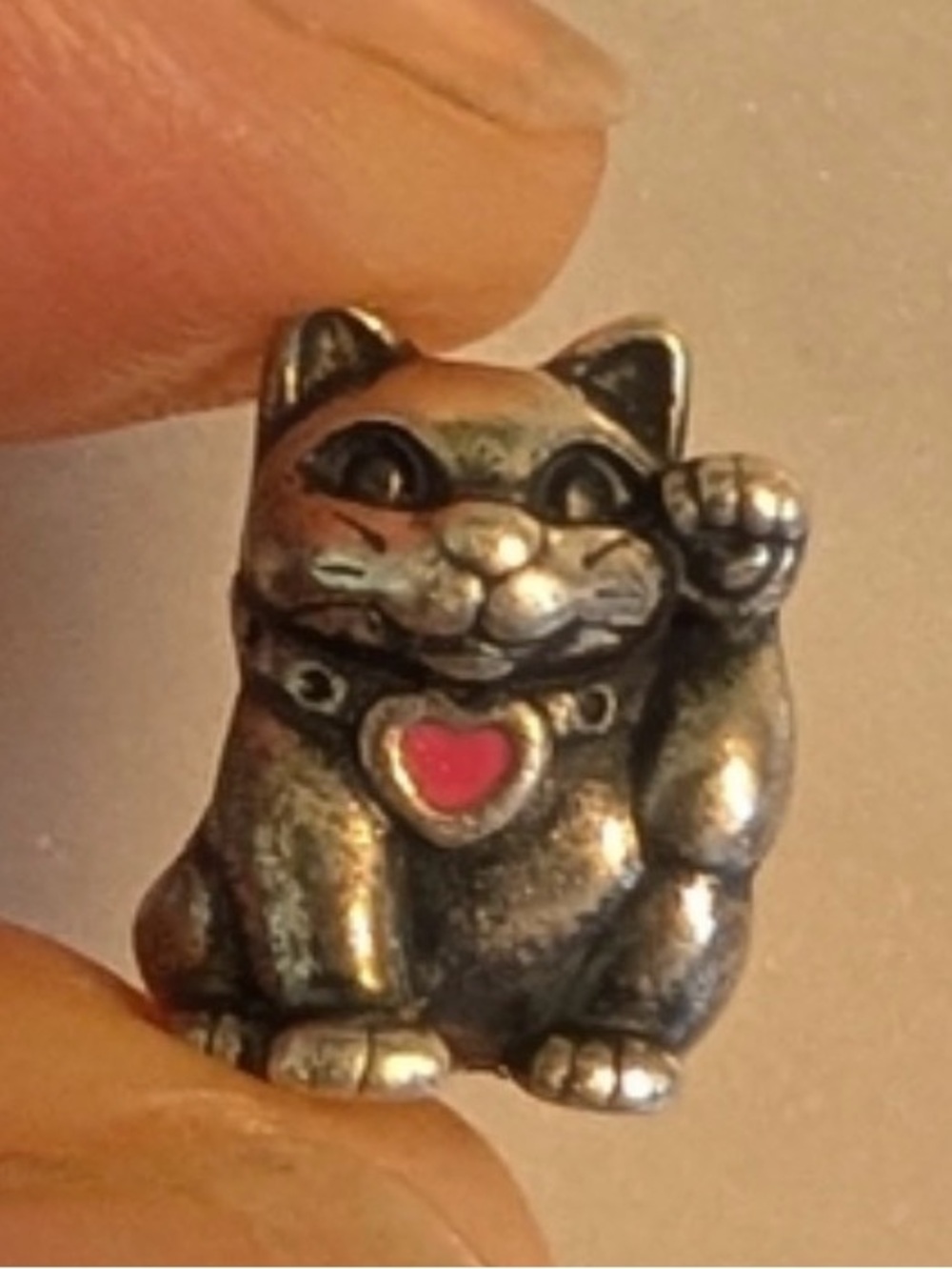 Pandora Retired Cat Charm Vintage Retired